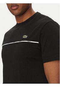 Lacoste T-Shirt TH9842 Czarny Regular Fit. Kolor: czarny. Materiał: bawełna #5