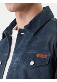 Calvin Klein Jeans Kurtka skórzana 90s LV04RF404G Granatowy Regular Fit. Kolor: niebieski. Materiał: skóra #5