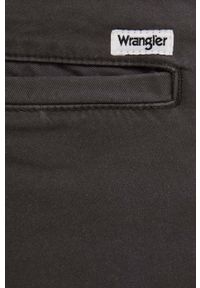 Wrangler spodnie męskie kolor szary w fasonie chinos. Kolor: szary. Materiał: tkanina #4