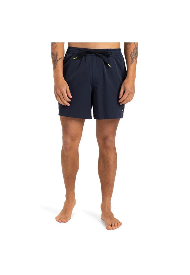 Quiksilver - Szorty kąpielowe dla Mężczyzn SPL SURFSILK PIPED 16" Czarny. Kolor: niebieski. Materiał: poliester, elastan. Styl: sportowy