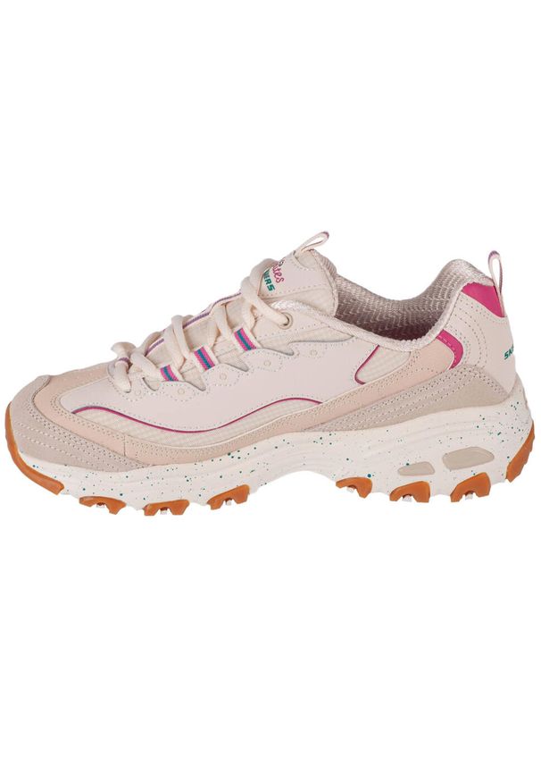 skechers - Buty sportowe Sneakersy damskie, D'Lites - Bold Views. Kolor: beżowy. Sport: turystyka piesza