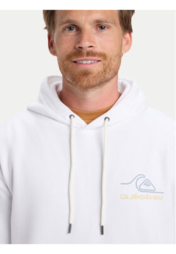 Quiksilver Bluza Light Waves EQYFT05168 Biały Regular Fit. Kolor: biały. Materiał: syntetyk, bawełna