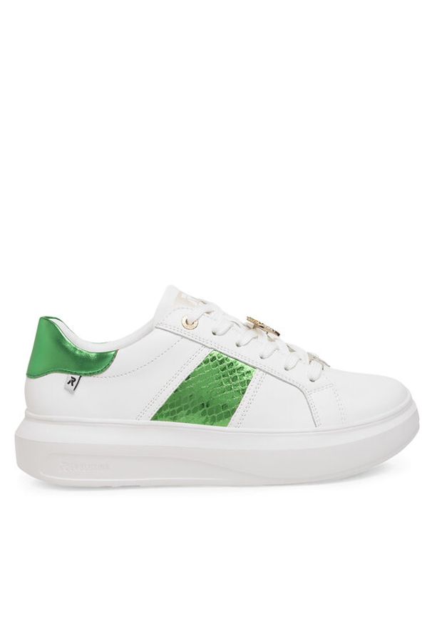 Rieker Revolution Lifestyle Sneakersy W1202-81 Biały. Kolor: biały. Materiał: skóra