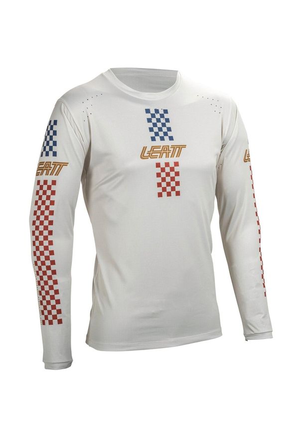 Koszulka rowerowa LEATT Jersey MTB Enduro 4.0. Kolor: biały. Materiał: jersey. Sport: kolarstwo