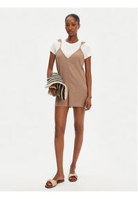 Roxy Kombinezon Sunrise And Sunset ERJX603456 Brązowy Regular Fit. Kolor: brązowy. Materiał: bawełna #3