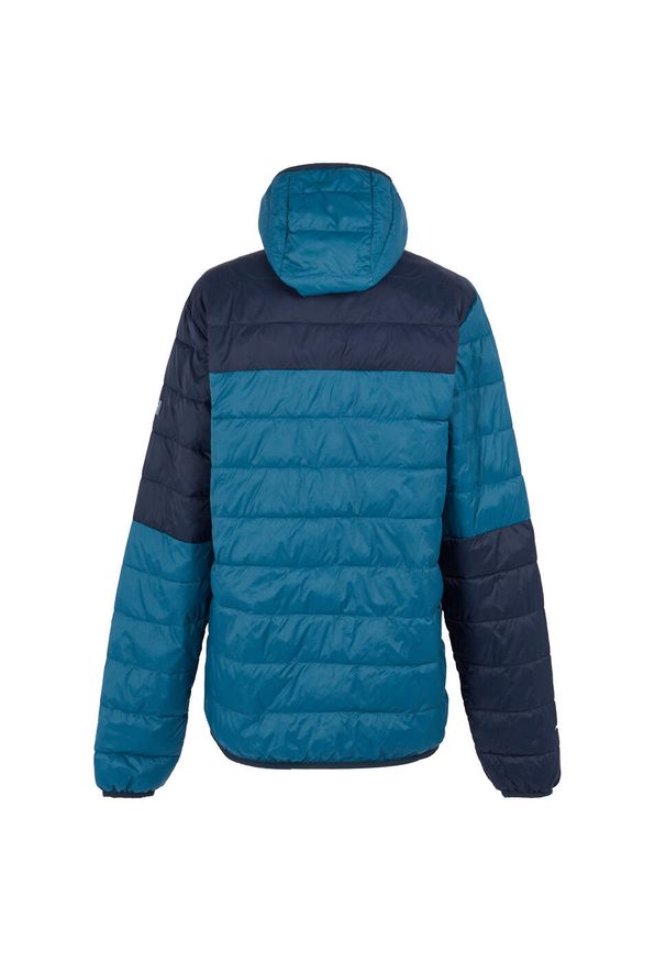 Regatta - Męska Kurtka Hillpack III Hooded Active Padded Jacket. Kolor: niebieski. Materiał: puch. Sport: turystyka piesza