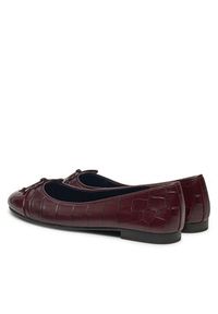 Tory Burch Baleriny Cap Toe Ballet 165365 Bordowy. Kolor: czerwony. Materiał: skóra #3
