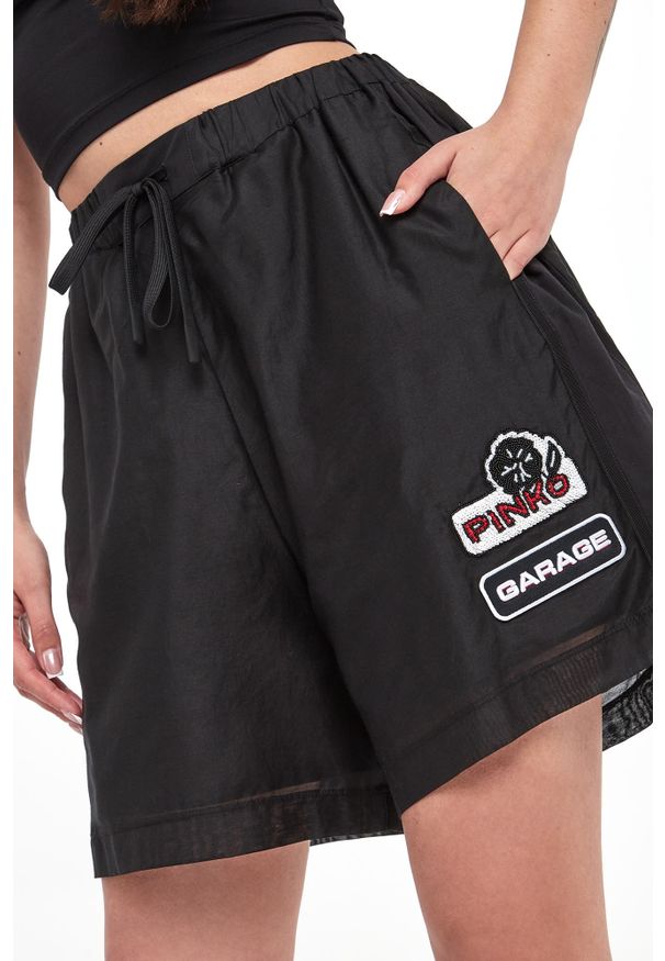 Pinko - Bermudy damskie z jedwabiem Lewis PINKO. Materiał: jedwab