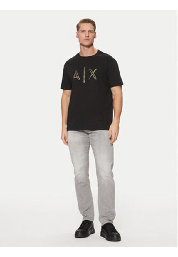 Armani Exchange T-Shirt XM000325 AF10364 UC001 Czarny Regular Fit. Kolor: czarny. Materiał: bawełna