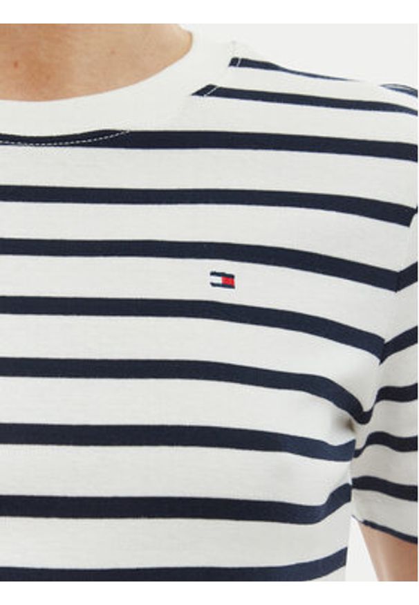TOMMY HILFIGER - Tommy Hilfiger T-Shirt New Cody WW0WW40587 Biały Slim Fit. Kolor: biały. Materiał: bawełna