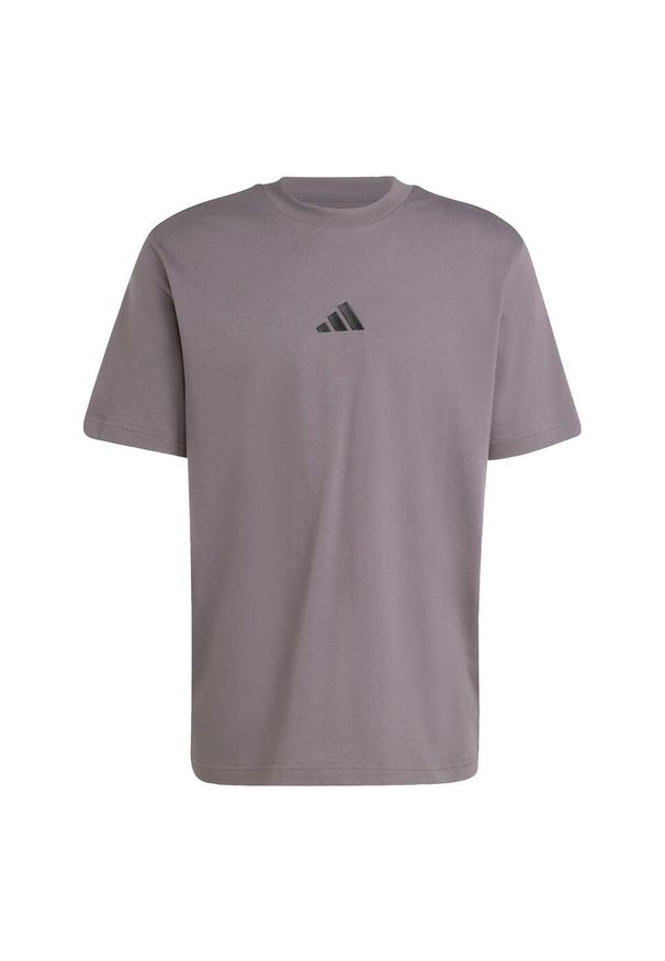 Adidas - Koszulka Essentials Small Logo Single Jersey. Kolor: wielokolorowy, czarny, fioletowy. Materiał: jersey
