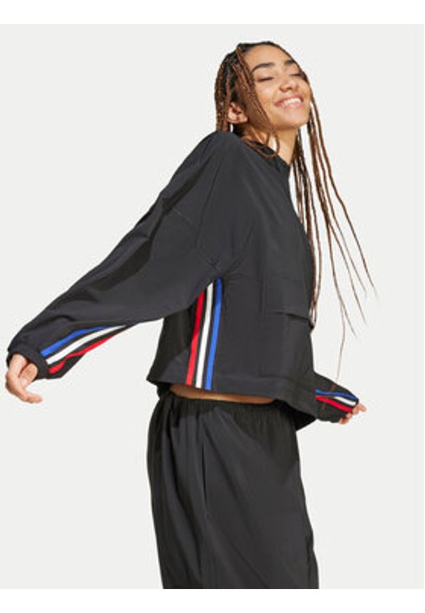 Adidas - adidas Bluza Express IX3742 Czarny Loose Fit. Kolor: czarny. Materiał: syntetyk
