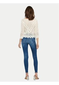 JDY Sweter New Sun 15212788 Biały Regular Fit. Kolor: biały. Materiał: syntetyk