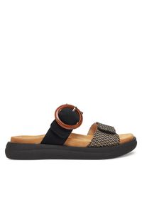 Remonte Klapki D2N51-03 Czarny. Kolor: czarny. Materiał: materiał