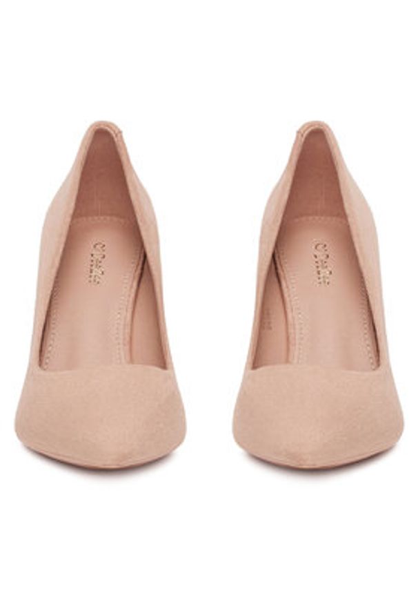 DeeZee Czółenka DZ0010 LIGHT PINK SU Różowy. Kolor: różowy. Materiał: materiał