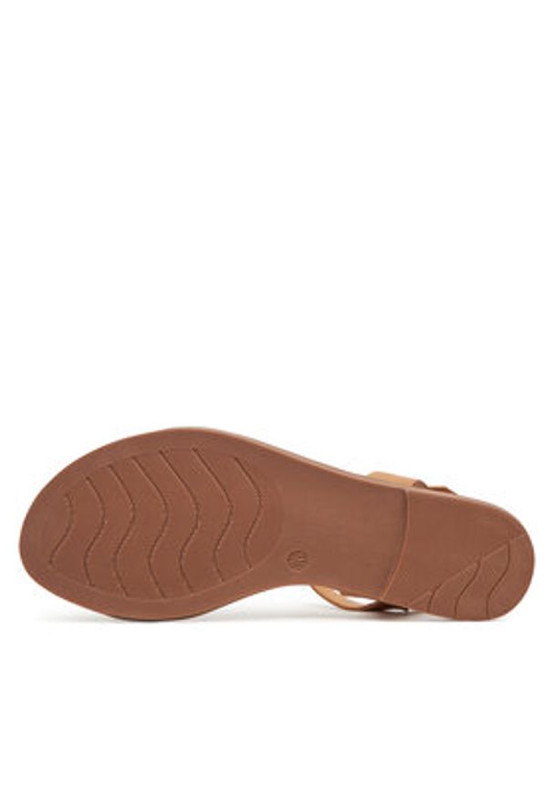 DeeZee Sandały MT3150-25S07 Beżowy. Kolor: beżowy. Materiał: skóra