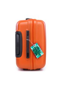 Wittchen - Średnia walizka z zawieszką pomarańczowa. Kolor: pomarańczowy. Materiał: guma. Wzór: kolorowy. Styl: elegancki, wakacyjny #7