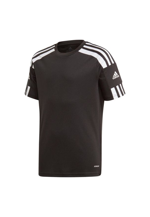 Adidas - Koszulka piłkarska dla dzieci adidas Squadra 21 JSY Y Jr. Kolor: biały, czarny, wielokolorowy. Materiał: jersey. Sport: piłka nożna