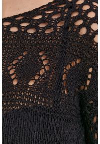 Answear Lab Sweter damski kolor czarny ciepły. Kolor: czarny. Materiał: dzianina. Wzór: ze splotem. Styl: wakacyjny #4