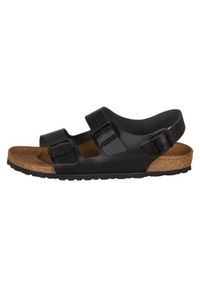 Buty do chodzenia męskie Birkenstock Milano. Zapięcie: klamry. Kolor: wielokolorowy. Materiał: skóra. Szerokość cholewki: normalna. Sport: turystyka piesza