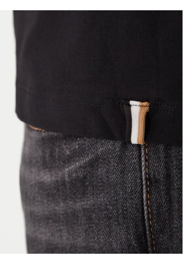 BOSS T-Shirt 50531401 Czarny Regular Fit. Kolor: czarny. Materiał: bawełna