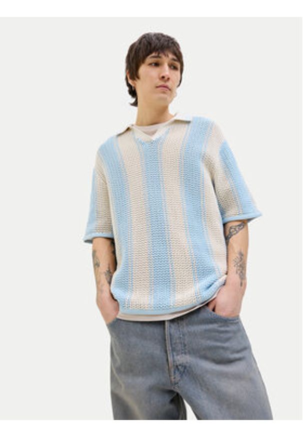Jack & Jones Sweter Acapulco 12277266 Kolorowy Loose Fit. Materiał: bawełna. Wzór: kolorowy