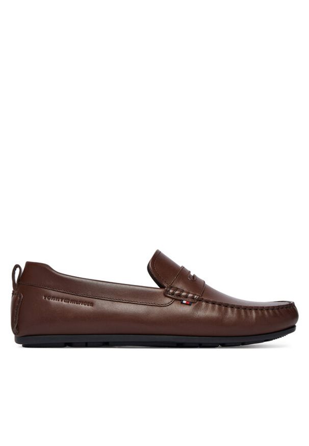 TOMMY HILFIGER - Tommy Hilfiger Mokasyny Core Hilfiger Leather Driver FM0FM05790 Brązowy. Kolor: brązowy. Materiał: skóra