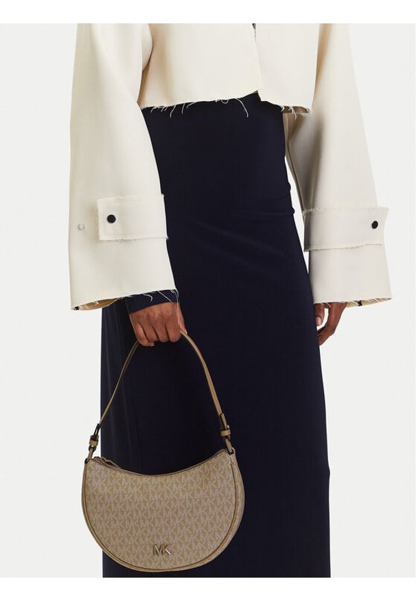 MICHAEL Michael Kors Torebka Kyla 32T5T8QU1B Beżowy. Kolor: beżowy. Materiał: skórzane