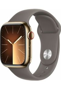 APPLE - Smartwatch Apple [PRODUKT WYCOFANY] Smartwatch Apple Series 9 Brązowy Złoty 41 mm. Rodzaj zegarka: smartwatch. Kolor: wielokolorowy, złoty, brązowy #1
