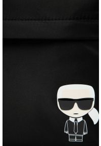 Karl Lagerfeld - Plecak. Kolor: czarny. Materiał: materiał, poliamid. Wzór: aplikacja. Styl: klasyczny #3