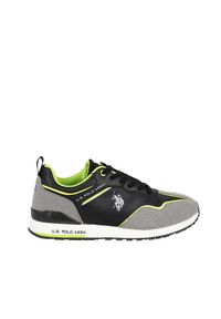 U.S. Polo Assn. Sneakersy "Tabry002" | Tabry 002 | Mężczyzna | Czarny, Szary. Kolor: wielokolorowy, czarny, szary. Materiał: materiał, skóra ekologiczna. Wzór: nadruk, aplikacja #3