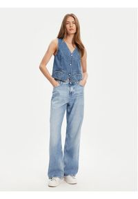 Mustang Jeansy Madison 1016211 Błękitny Wide Fit. Kolor: niebieski