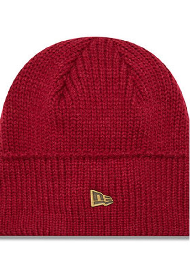 New Era Czapka Wide Cuff Beanie 60565442 Czerwony. Kolor: czerwony. Materiał: materiał