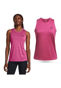 Under Armour - Koszulka damska tank top UNDER ARMOUR 1383656 bez rękawów. Kolor: różowy. Długość rękawa: bez rękawów. Sport: fitness