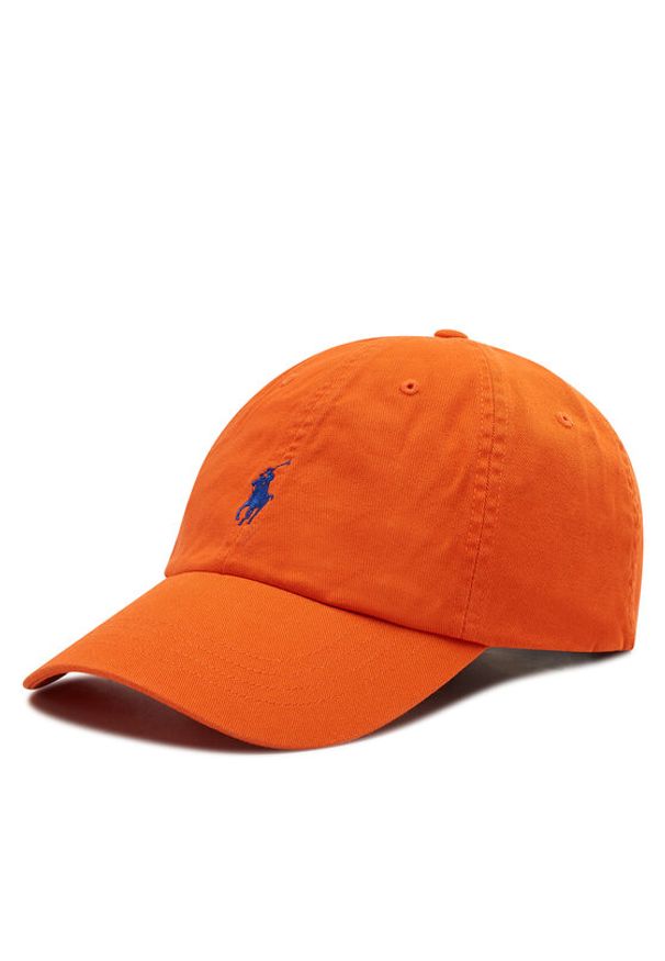 Polo Ralph Lauren Czapka z daszkiem Classic Sport Cap 710667709014 Pomarańczowy. Kolor: pomarańczowy. Materiał: materiał. Styl: sportowy