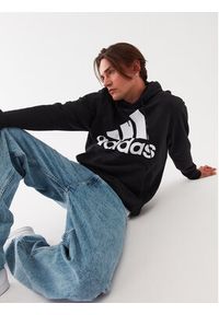 Adidas - adidas Bluza Essentials French Terry Big Logo Hoodie IC9363 Czarny Regular Fit. Kolor: czarny. Materiał: bawełna #9