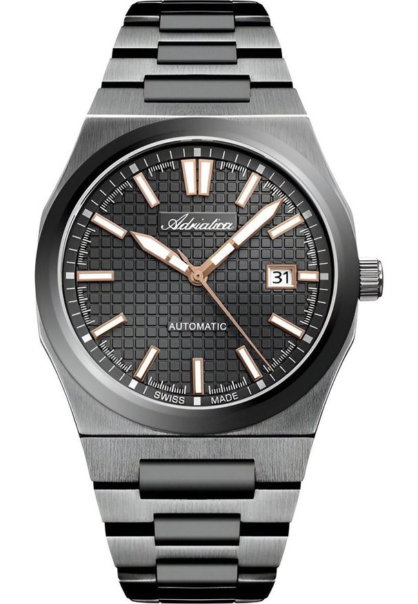 Zegarek Adriatica Zegarek męski Adriatica A8326.S1R6A szary. Kolor: szary