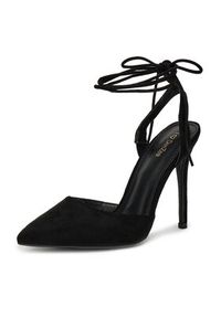DeeZee Szpilki AB-1439-1 Czarny. Kolor: czarny. Materiał: materiał. Obcas: na szpilce #5