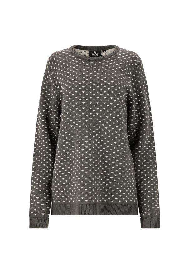 Sweter damski Whistler Borge. Kolor: fioletowy, szary, wielokolorowy. Sport: turystyka piesza