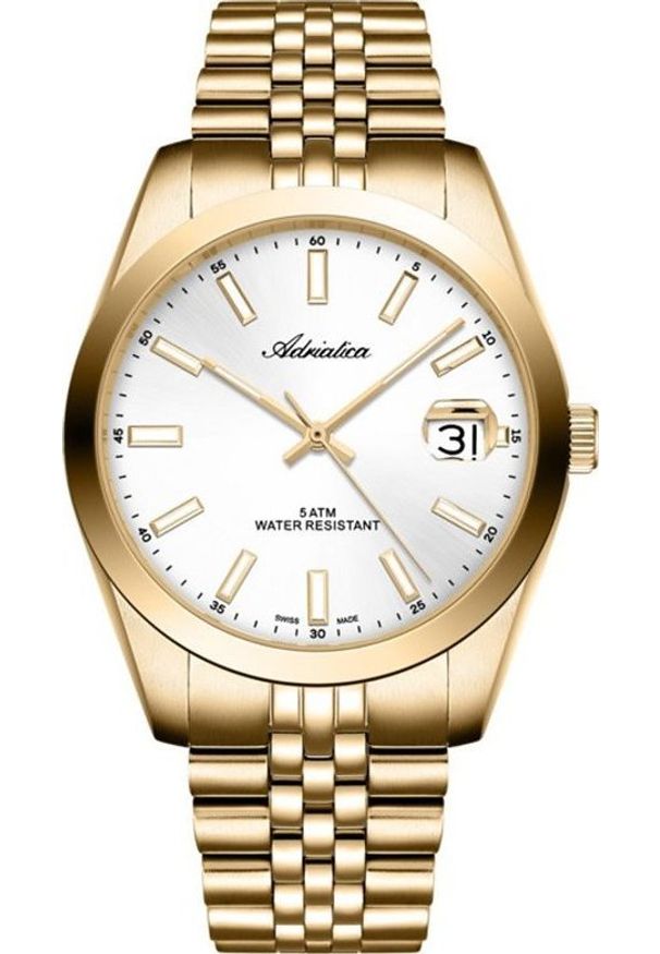 Zegarek Adriatica Zegarek męski Adriatica A1299.1113Q złoty. Kolor: złoty