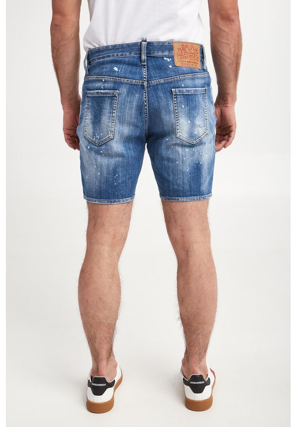 Spodenki męskie jeansowe Marine DSQUARED2. Materiał: jeans. Styl: marine
