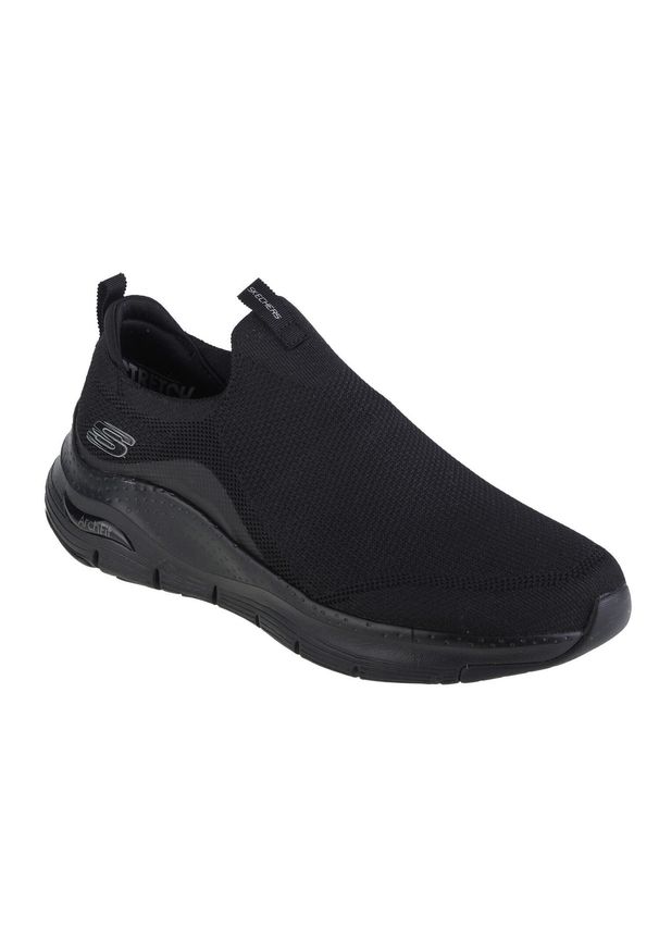 skechers - Buty do chodzenia męskie Skechers Arch. Zapięcie: bez zapięcia. Kolor: wielokolorowy, czarny. Materiał: guma, materiał, syntetyk, tkanina. Szerokość cholewki: normalna. Sport: turystyka piesza