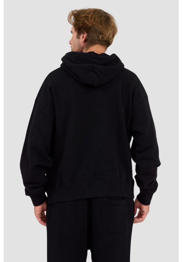 OFF-WHITE Czarna męska bluza Off Stamp Skate Hoodie, Rozmiar XL. Kolor: czarny