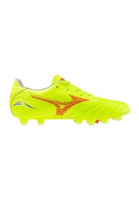 Buty piłkarskie Mizuno Morelia Neo IV Pro MD. Kolor: żółty. Materiał: skóra. Sport: piłka nożna #1
