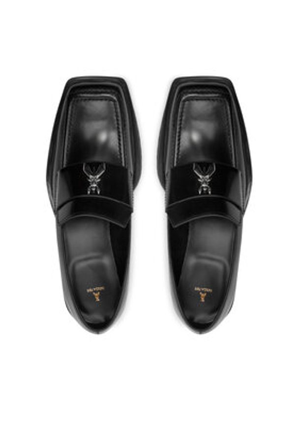 Patrizia Pepe Loafersy 8Z0019/L052 Czarny. Kolor: czarny. Materiał: skóra