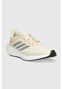 adidas Performance buty do biegania Pureboost Jet kolor beżowy. Kolor: beżowy. Materiał: materiał, guma. Szerokość cholewki: normalna #5