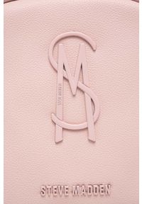 Steve Madden plecak Btempo damski kolor różowy mały z aplikacją SM13000980. Kolor: różowy. Materiał: poliester. Wzór: aplikacja #2