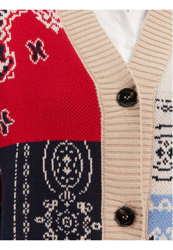 Weekend Max Mara Kardigan Baobab 2525346051 Kolorowy Relaxed Fit. Materiał: bawełna. Wzór: kolorowy