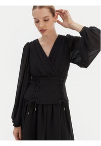 Rinascimento Sukienka koktajlowa CFC0126603003 Czarny Regular Fit. Kolor: czarny. Materiał: syntetyk. Styl: wizytowy #2