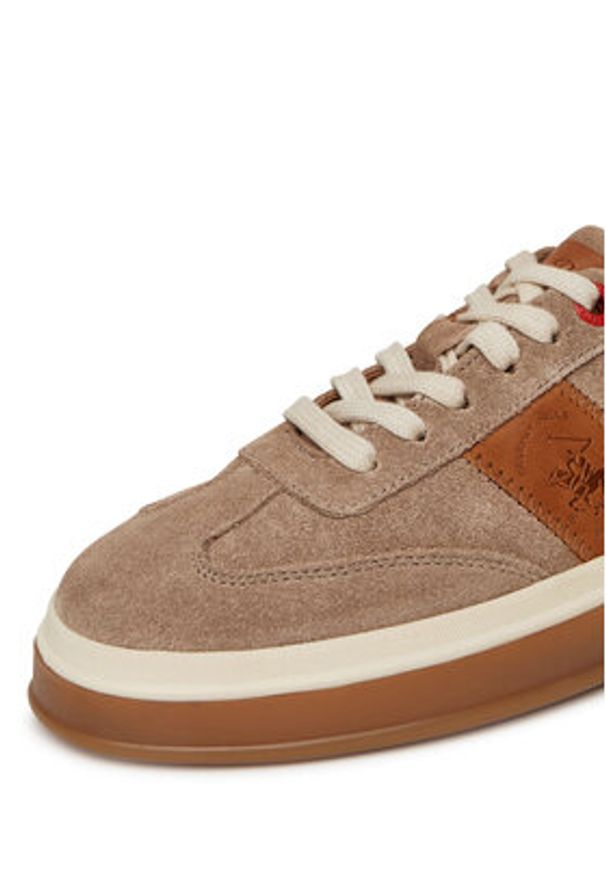 Beverly Hills Polo Club Sneakersy WI34-3410-17438-01 Brązowy. Kolor: brązowy. Materiał: zamsz, skóra